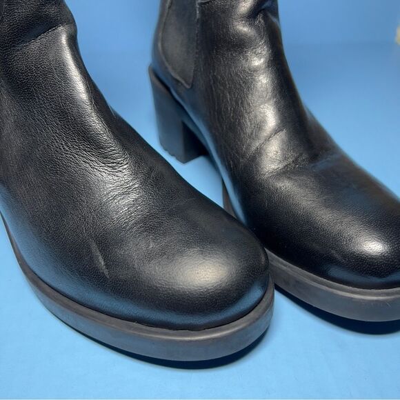 Emanuele Crasto Womens Black Leather Chelsea Boots EU39/US8.5-9 - Picture 3 of 16